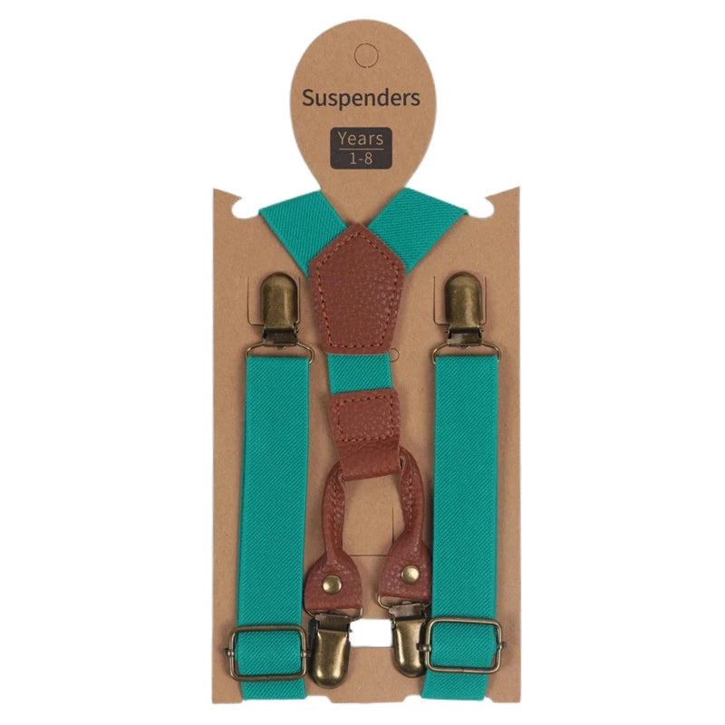 Cute Fashion Kids Elastic Leather Suspenders Children Belt Baby Boys Girls Adjustable Clip - on Y - Back - Visuel 14 | SAMAG