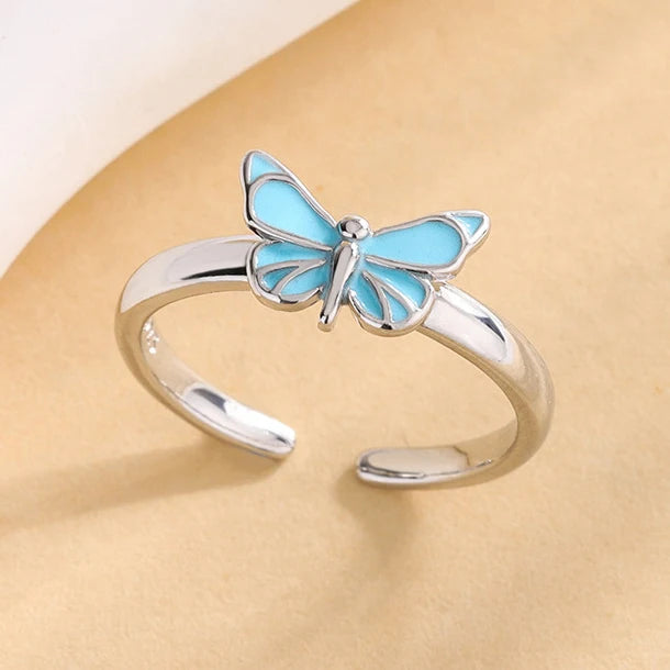 VENTFILLE 925 Sterling Silver Bow Tie Open Finger Ring For Women Gift Cute Design Fashion Jewelry Gift Wholesale