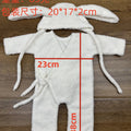 0-12 Months Baby Bunny  Rabbit Outfit Newborn Photography Props  Jumpers Baby Photo Shoot Clothing