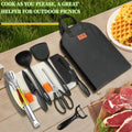 All New 10-Piece Portable Camping Cookware Set - Non-Stick Utensils with Storage Bag for Camping BBQ & Picnic