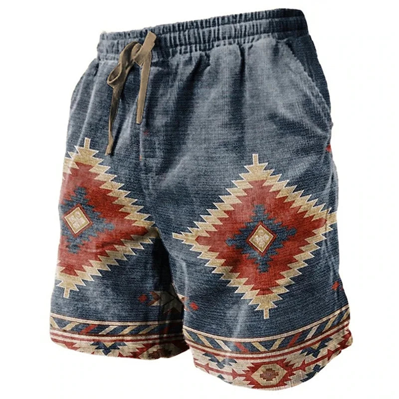 Ethnic Totem 3D Printed Men's Beach Pants Summer | SAMAG