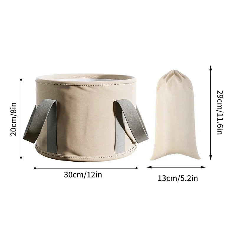 1Pc Foldable Foot Soaking Tub Portable Insulated Spa Bucket with Handles Odor-Free No Power for Travel Home
