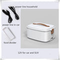 1.8L Car Microwave Oven 12V/24V Multi-Functional Rice Cooker Large Capacity Water-Free Heating Lunch Box