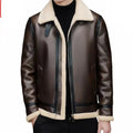 Men's Winter Suede Casual Pu Fur All-In-One Warm Jacket