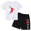 Kids 2 - Piece Letter Print Sports Outfit - Short Sleeve - View 3 | SAMAG