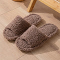 Casual Fluffy Women's Slippers Home Luxury Designer Woman Shoes Flats Fashion Fuzzy Fur Slides New Winter Plush Elegant Footwear
