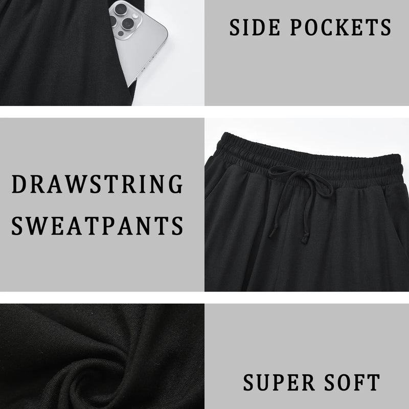 Women's Capri Yoga Pants Loose Soft Drawstring Workout - View 4 | SAMAG