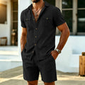 New Summer Men's Linen Outdoor Casual 2-Piece Set | SAMAG