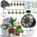 Solar Automatic Drip Irrigation System Kit, Auto Watering Kit for DIY Garden Watering System with 9 Timing Modes Outdoor Garden