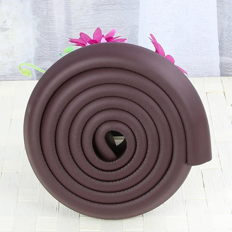 2M/78.74in Soft Safety Desk Table Edge Guard Strip Security L-ShapedProtection Bumper Edge Angle Home Anti-collision Strip