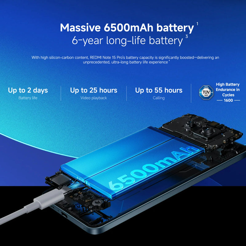 Xiaomi Redmi Note 15 Pro 4G, 8+256GB Global Version, MediaTek Helio G200-Ultra 6.77" 120Hz AMOLED Display 200MP 6500mAh 45W NFC