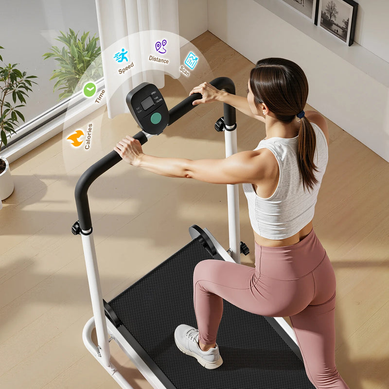AKLUER Foldable Compact Non - Electric Treadmill - Dual - View 4 | SAMAG
