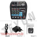 TEYUN A8 A6 A4 6/8 Channel Audio Mixer Professional Portable Mixer Sound Table Board Digital MP3 Computer Input 48v Power Number