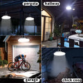 Double Headed Solar Pendant Light Garden Accessories LED Solar Lights Outdoor Waterproof Chandelier Street Wall Shed Barn Gift