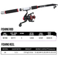 New Style Lure Fishing Equipment All-in-One Tackle Kit for Starter Anglers,Lightweight Fiberglass Fishing Rod Full Fishing Set
