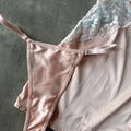 Ellolace Sexy Deep-V Neck Satin Dress Sexy Lingerie Lace Patchwork Split Sissy Night Dress Women Slip Dress Silk Nightwear