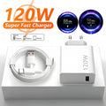6A 120W EU Fast USB Wall Charger For Xiaomi 11 12 13 14 15 Ultra Redmi Note 11T 12 13 POCO F6 X5 Pro Type C Turbo Charging Cable