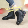 Beijing Winter Women's Cotton Boots Warm Fleece Lined Soft Bottom Snow Boots Anti Slip Shoes for Middle Aged And Elderly Mothers