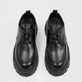 Fashion Thick Sole Leather Shoes Men Casual Shoes Classic Business Men Dress Shoes Breathable Lace-Up Handmade Shoes Moccasins