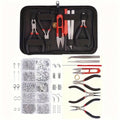 1set/1box Deluxe Jewelry Making Starter Kit，Comprehensive Earrings, Necklace Findings, DIY Plier Tools Set for Jewelry Repair