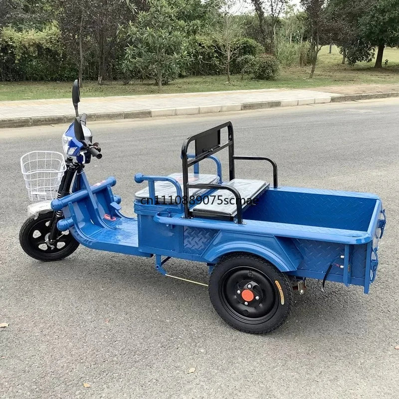 Electric tricycle truck, new household battery car, adult transportation, small stall flatbed