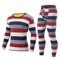2-piece plus size men's velvet underwear suit comfortable and fashionable printed padded underwear home service set pajamas