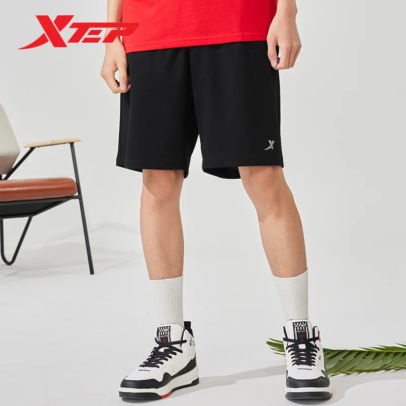 Xtep Basketball Knitted Mid-Pants For Men 2022 Summer Training Men's Sweatpants Comfortable Sports Outdoor Bottoms 878229610108