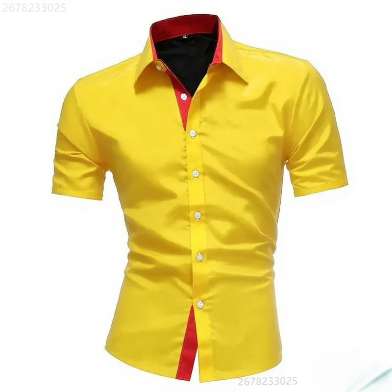 Men's casual business short-sleeved shirt | SAMAG