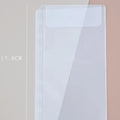 A5A6  5Pcs Binder Zipper Folders For 6-Ring Notebook Binder Transparent Loose Leaf Document Filing Bags