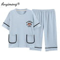 Summer Capris Pajamas Cute Cartoon Print for Women | SAMAG