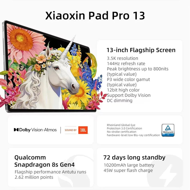 Lenovo Xiaoxin Pad Pro 13 TB376FC 13'' 144Hz 3.5K Screen - View 2 | SAMAG
