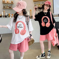 Summer Girls T - Shirts Sets New Kids Short Sleeve | SAMAG