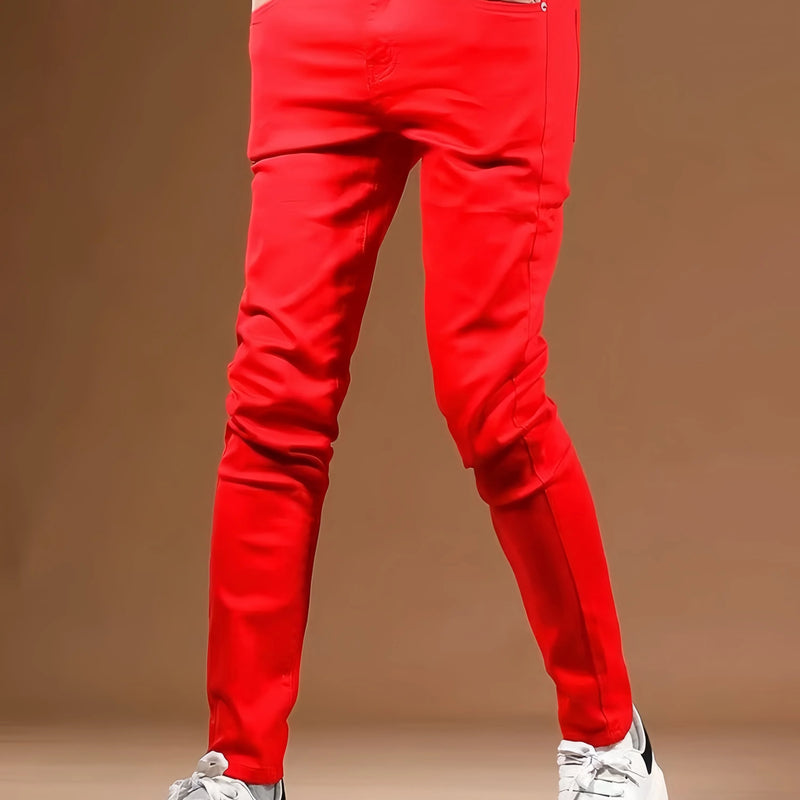 KING JEANS RED Men's Long Pants Bulletproof Business | SAMAG