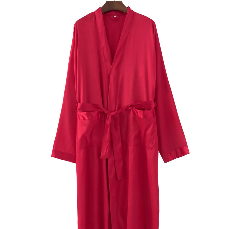Chinese Men's Navy Blue Satin Robe With Belt Kimono Bathrobe Gown Nightgown Sleepwear Home Leisure Pajamas S M L XL XXL 20701