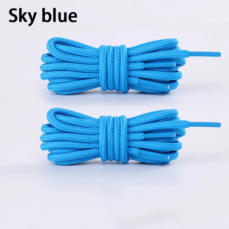 Classic Round ShoeLaces 20 Colours Durable Solid Shoelaces Sneakers Boots Shoelace rope 70cm/90cm/120cm/150cm 1Pair