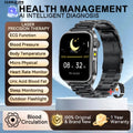 Health managed Non-Invasive Laser Physiotherapy Smart Watch Blood Pressure Uric Acid Call ECG+PPG 650nm Laser Smart Watch 2026