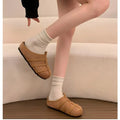 Summer Women Knitted Clogs Breathable Hollow Out Mules Retro Casual Platform Slip On Slippers Soft Beach Outdoors Walking Shoes