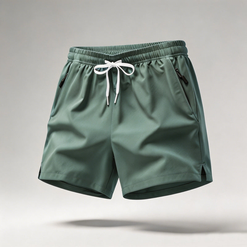 Men's Quick Dry Running Shorts with Drawstring and Zip Pockets - Ideal for Athletic Workouts and Gym - View 11 | SAMAG
