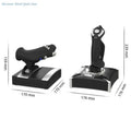 Vibration Feedback Flight Simulators Joystick Customizable Button Ergonomic Grip High Accuracy Flight for PXN 2119