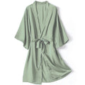 Kimono Bathrobe Gown Female Robe Set Satin Sleepwear | SAMAG