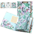 A4 3 Ring Binder Organizer with 5-Tab Dividers and Pockets, Portfolio Binder with Low Profile for Office, School
