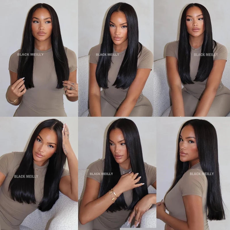 Pre Bleached Silk Base Full Lace Wigs Bob Blunt Cut Glueless Straight Human Hair Wigs Brazilian Hair Bob Wigs For Women