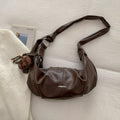 New Vintage Simple Hobo Bag Women Crossbody Large Capacity Foldable Shoulder Bag Comfortable and Texture Versatile Storage Bags