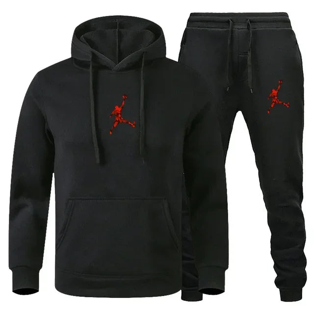 Autumn_Winter Men's jogging Fitness sportswear Set_ Fashionable long - sleeved sweatshirt + casual pants 2 - View 26 | SAMAG