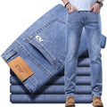 Spring Autumn Men's Slim Jeans Stylish Casual Stretch | SAMAG