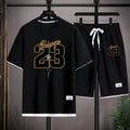 The summer new men's set features street fashion casual comfort softness breathability and 3D digital pattern | SAMAG