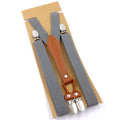 New Fashion Suspenders Men Women Adult Leather Trimmed End Y Back Adjustable Elastic Trouser Braces Strap - Visuel 10 | SAMAG