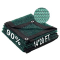 Green Shade Cloth Sun Net with Grommets Sunblock Mesh | SAMAG