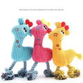 Hot pet dog sound toy Creative knitting Sika deer bite resistant sound molar plush dog toy pet supplies