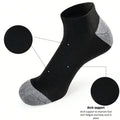 10 Pairs Men Ankle Socks Reinforced Gray Toe Heel | SAMAG